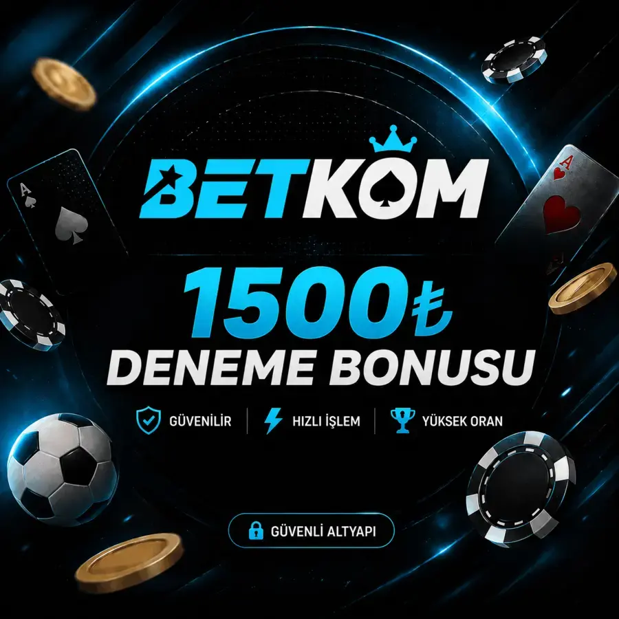 Betkom 1500 TL deneme bonusu tanıtım görseli